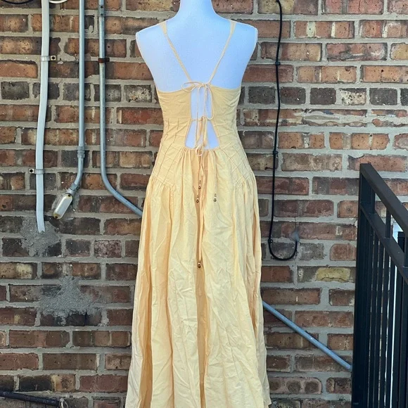 Free People Orange Maxi Dress - Picture 4 of 4